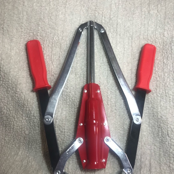 Double Lever Handle Wine Bottle Corker, Red & BLK - Picture 3 of 4